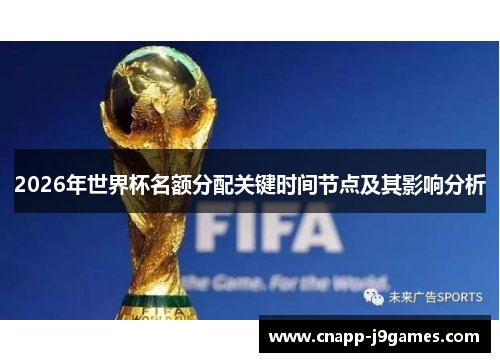 2026年世界杯名额分配关键时间节点及其影响分析