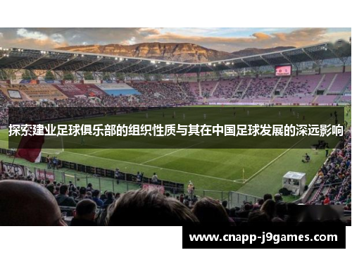 探索建业足球俱乐部的组织性质与其在中国足球发展的深远影响